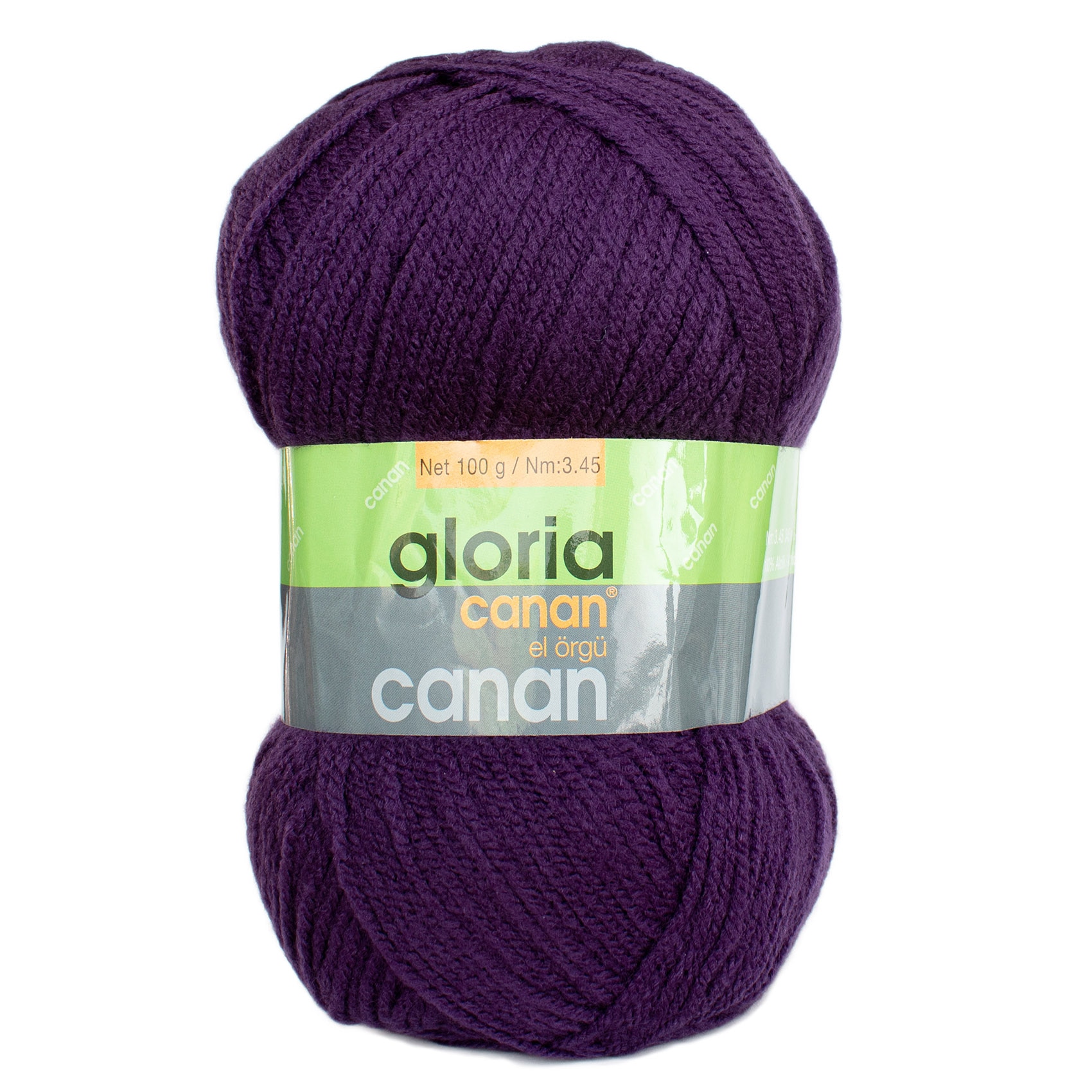 Pachet fir tricotat Gloria 46, 5 bobine, acril 100%, 500 g/pachet, culoare mov inchis