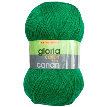 Pachet fir tricotat Gloria 113, 5 bobine, acril 100%, 500 g/pachet, culoare verde iarba Pachet fir tricotat Gloria 113, 5 bobine, acril 100%, 500 g/pachet, culoare verde iarba