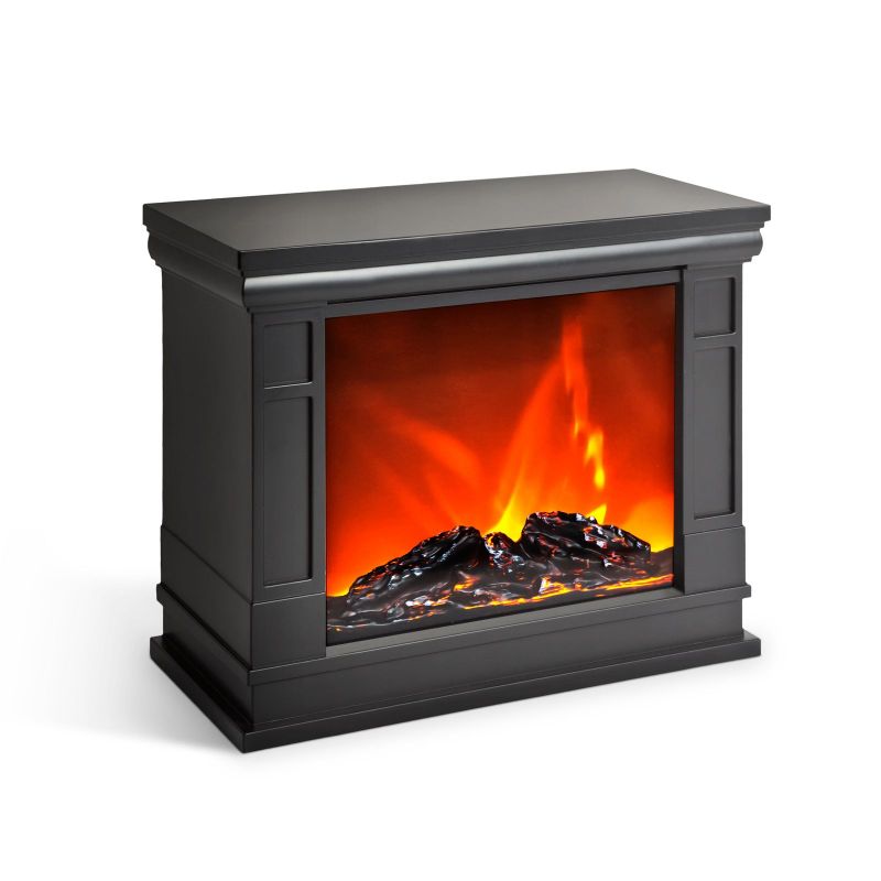 Semineu cu efect flacara, LED, baterie, 25 x 12 x 20 cm