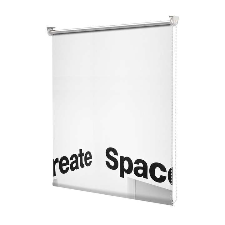 Roleta Art Shade tip Jaluzea cu Rulou si sistem inclus, Art Star, Create Space, Mesaje, Decoratiuni, Latime 105 cm x Inaltime 130 cm