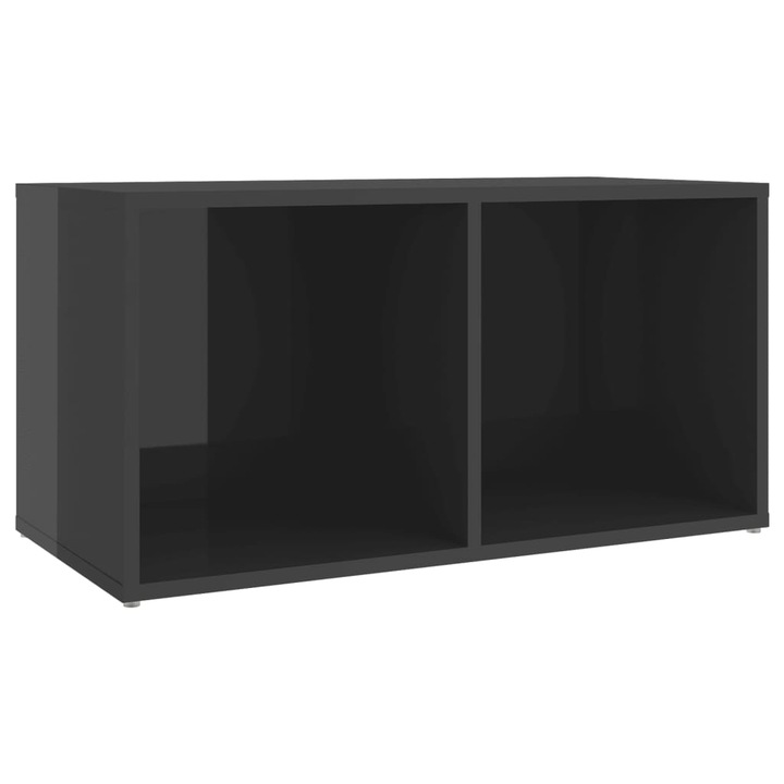vidaXL magasfényű szürke forgácslap TV-szekrény 72 x 35 x 36,5 cm 805533