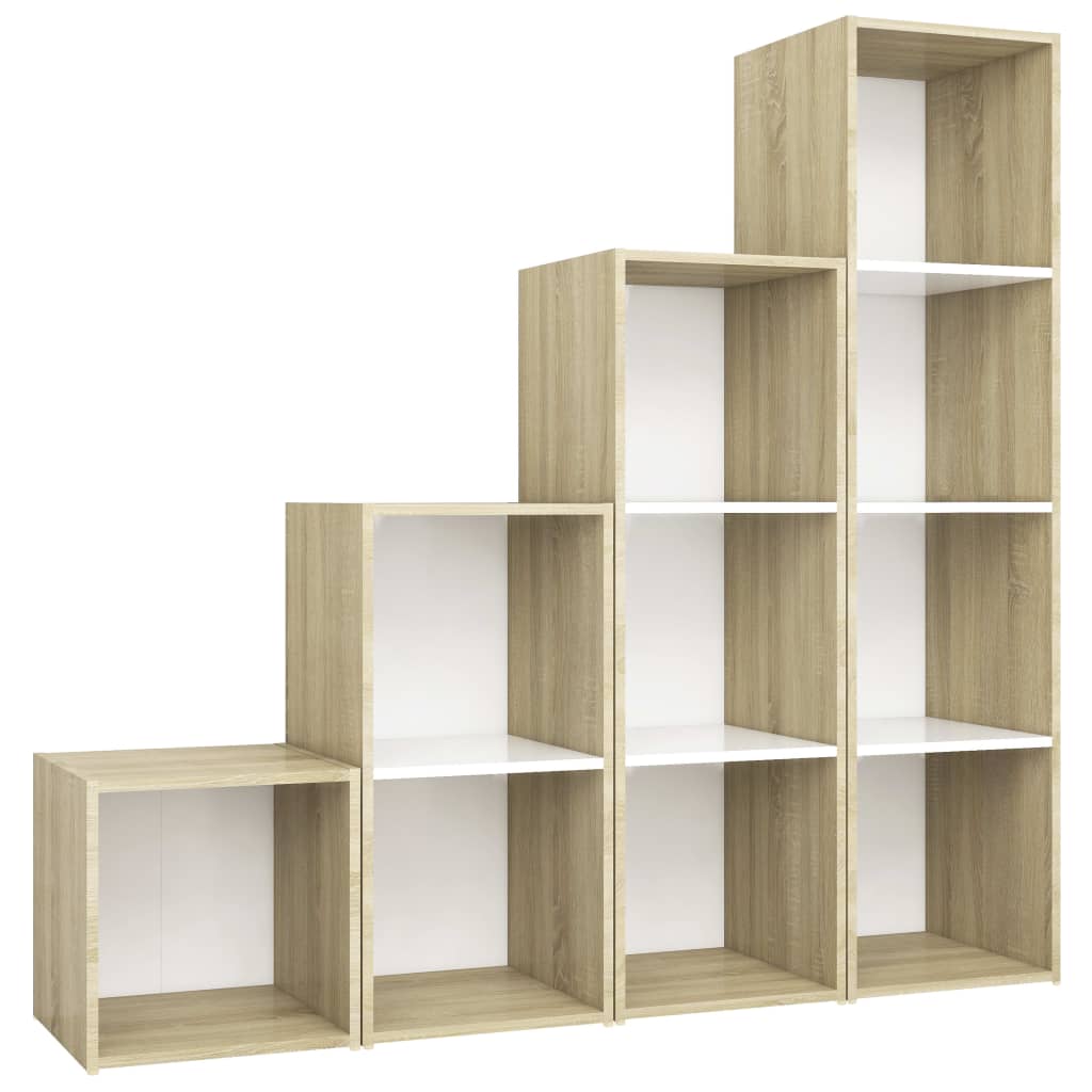 Set de comode TV din 4 piese vidaXL, PAL, 142.5 x 35 x 36.5 cm, Bej