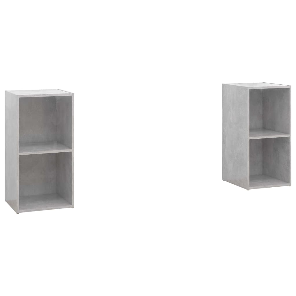 Comoda- TV- vidaXL, PAL, 72 x 35 x 36.5 cm, Gri