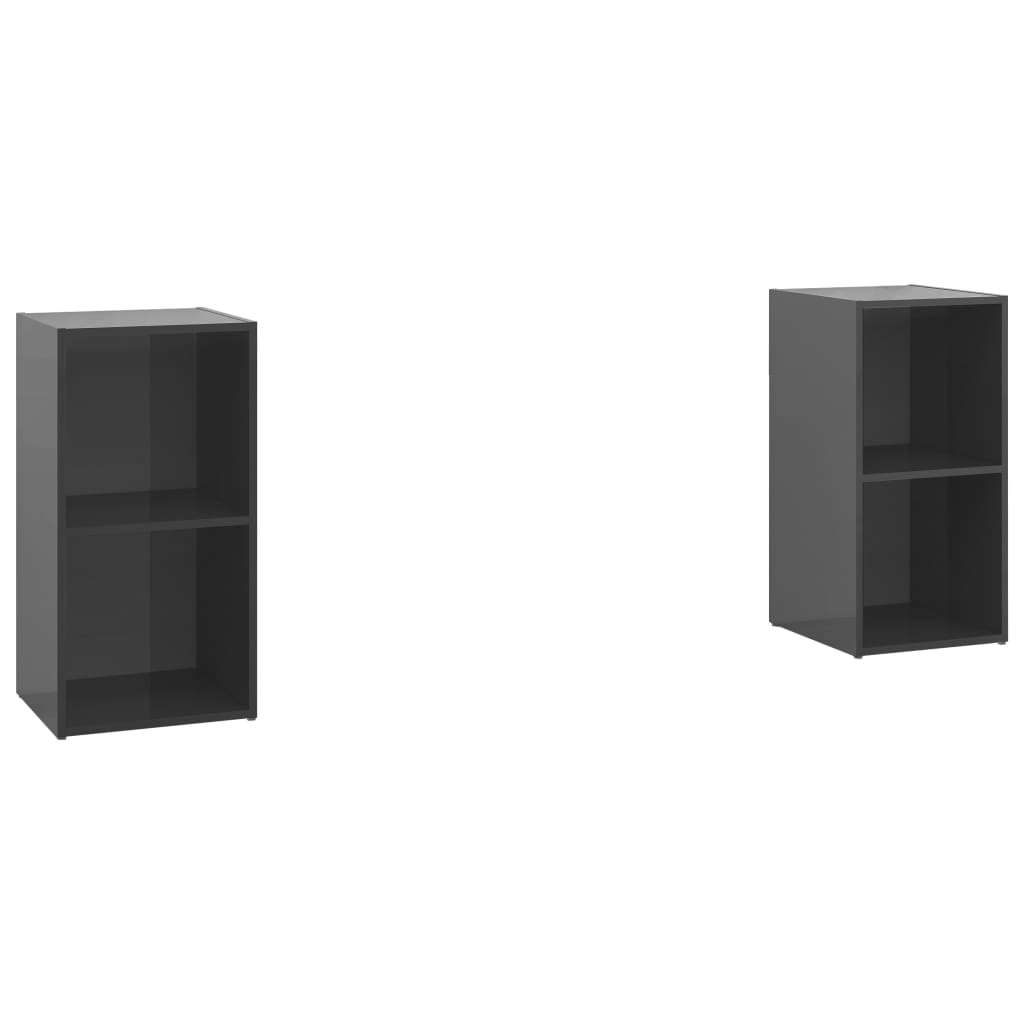 Comoda- TV vidaXL, PAL, 72 x 35 x 36.5 cm, Gri