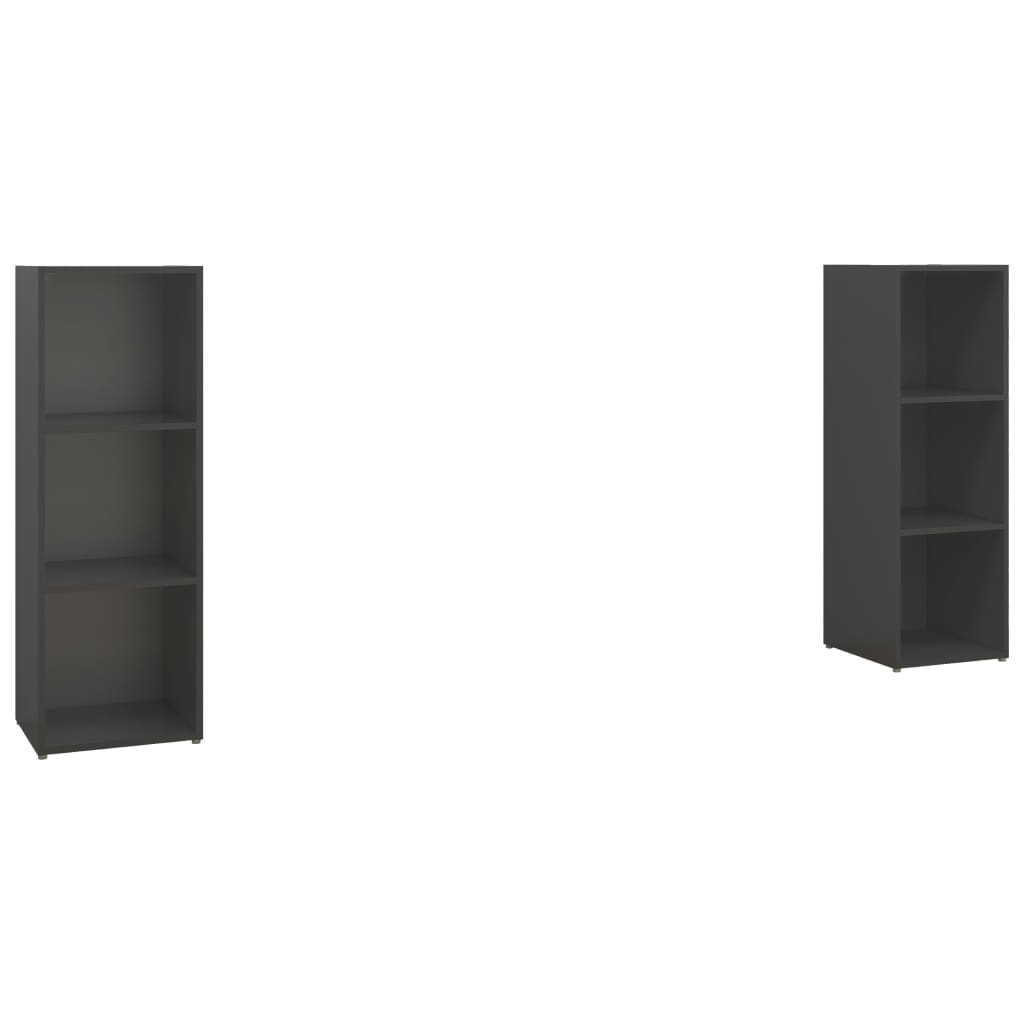 Comoda TV vidaXL, PAL, 107 x 35 x 37 cm, Gri