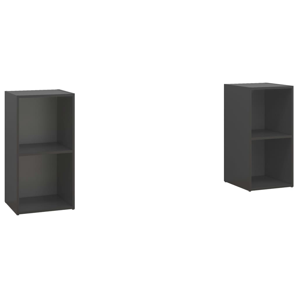 Comoda TV vidaXL, PAL, 72 x 35 x 36.5 cm, Gri