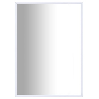 Oglinda de perete, vidaXL, Sticla/PVC, 70 x 50 cm, Alb Oglinda de perete, vidaXL, Sticla/PVC, 70 x 50 cm, Alb