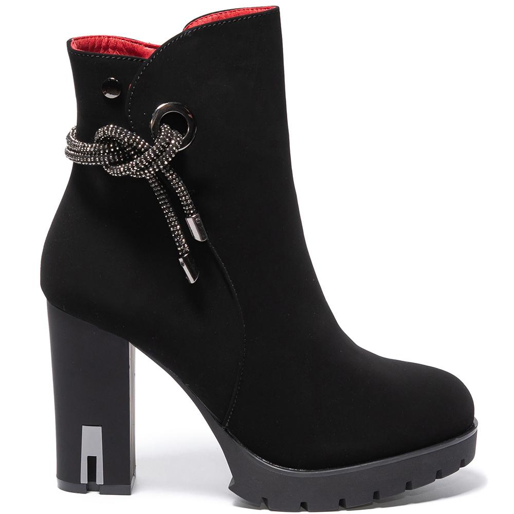 Botine dama Azul, Negru, Negru