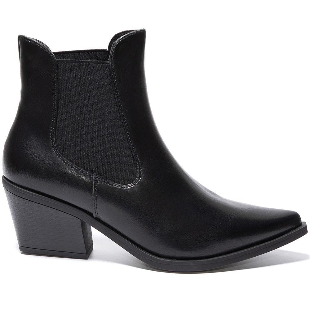 Botine dama Bridge, Negru, Negru