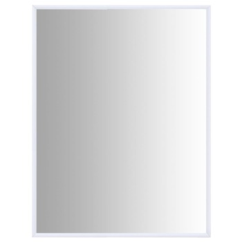 Oglinda de perete, vidaXL, Sticla/PVC, 80 x 60 cm, Alb Oglinda de perete, vidaXL, Sticla/PVC, 80 x 60 cm, Alb