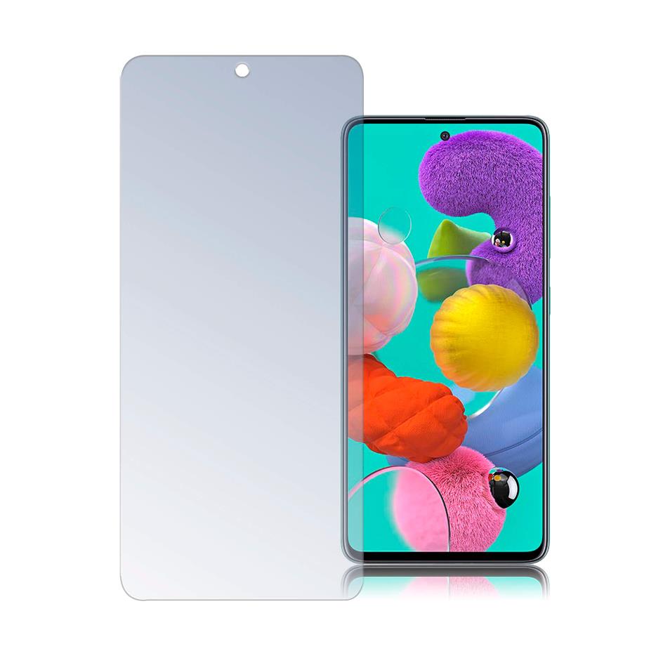 Protector din sticla securizata pentru afisajul Samsung Galaxy A51, 4smarts Second Glass Essential, transparent