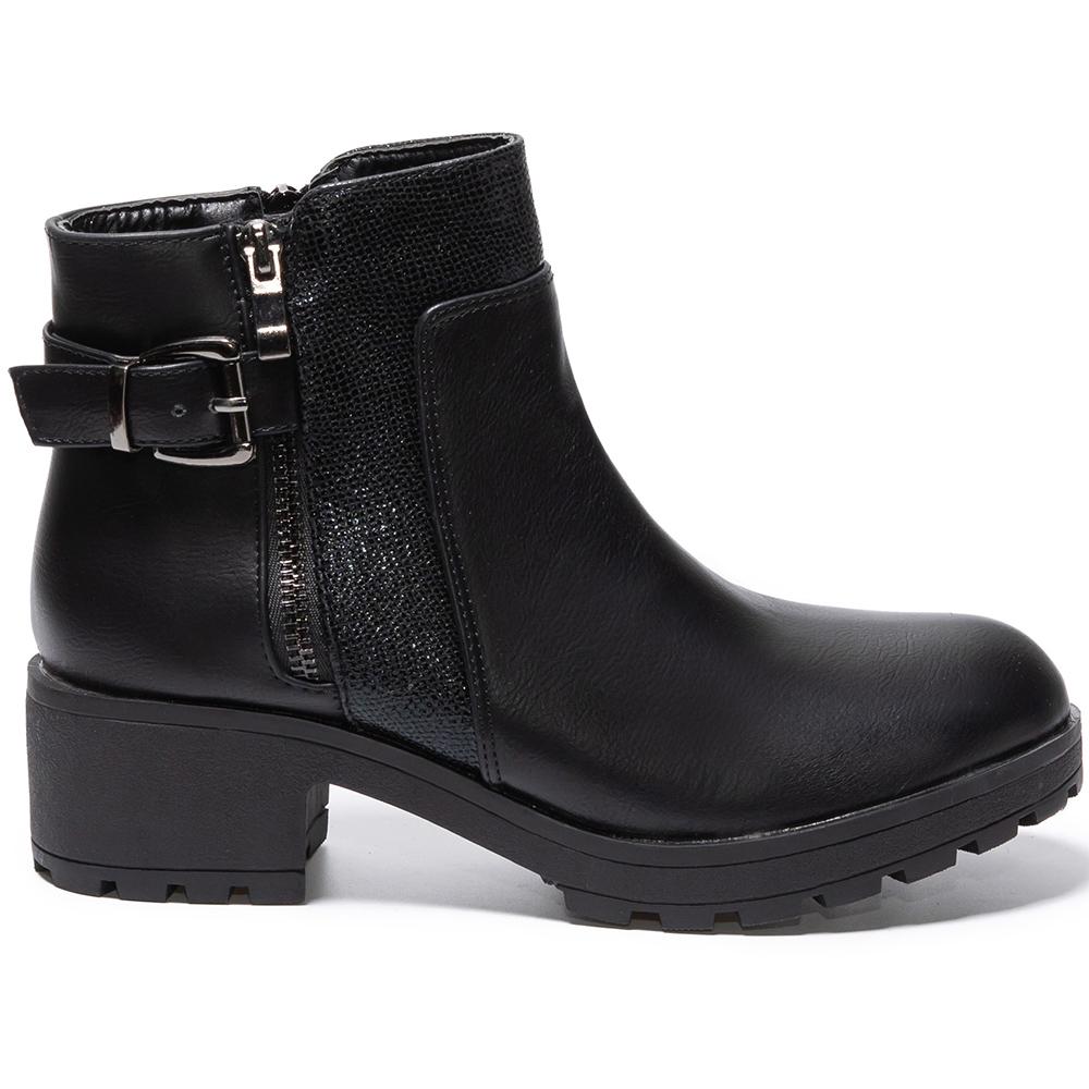 Botine dama Sidika, Negru, Negru