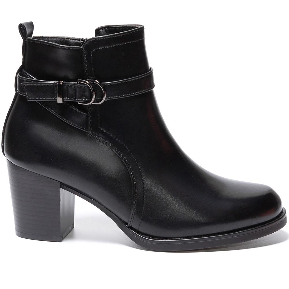 Botine dama Bruna, Negru, Negru