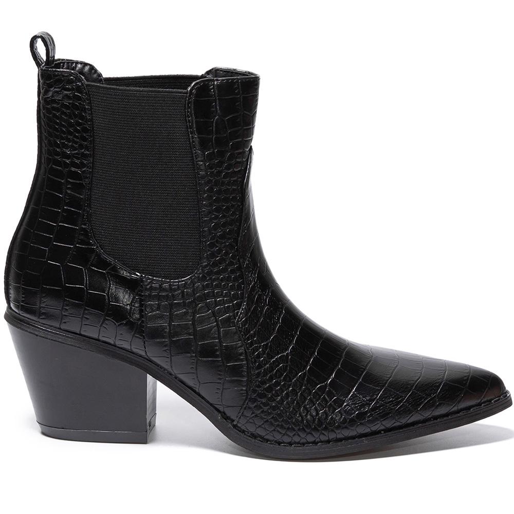 Botine dama Freira, Negru, Negru