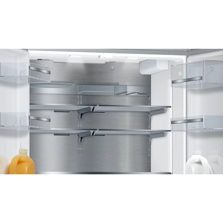 Frigider side by side Bosch KFF96PIEP, MultiDoor, 573 l, Clasa E, NoFrost, HomeConnect, AirFresh Filter, VitaFresh, 183 cm, Inox Antiamprenta