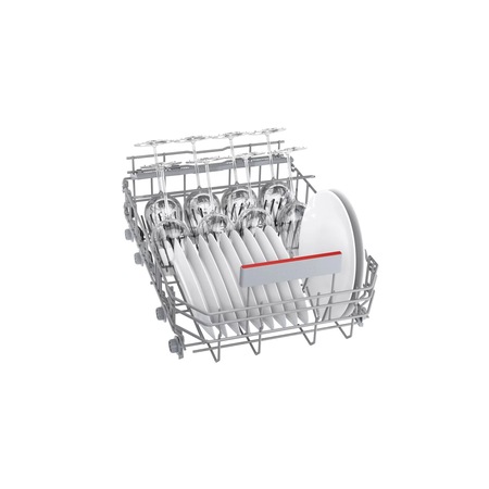 Masina de spalat vase Slim Bosch SRS4HMI61E, 10 seturi, 6 programe, Clasa E, ExtraDry, SilencePlus, AquaStop, 45 cm, Inox antiamprenta