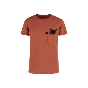 Tricou Fete, Volcano, - Junior, Bumbac Organic, Portocaliu Tricou Fete, Volcano, - Junior, Bumbac Organic, Portocaliu