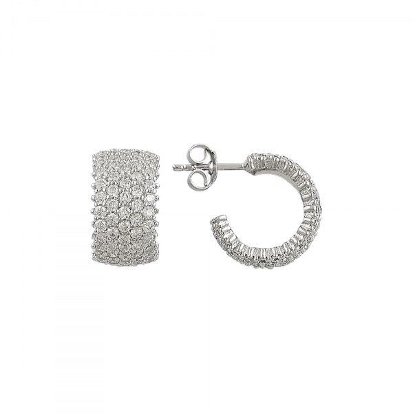Cercei BeSpecial, ETU0202, Argint, Zirconiu