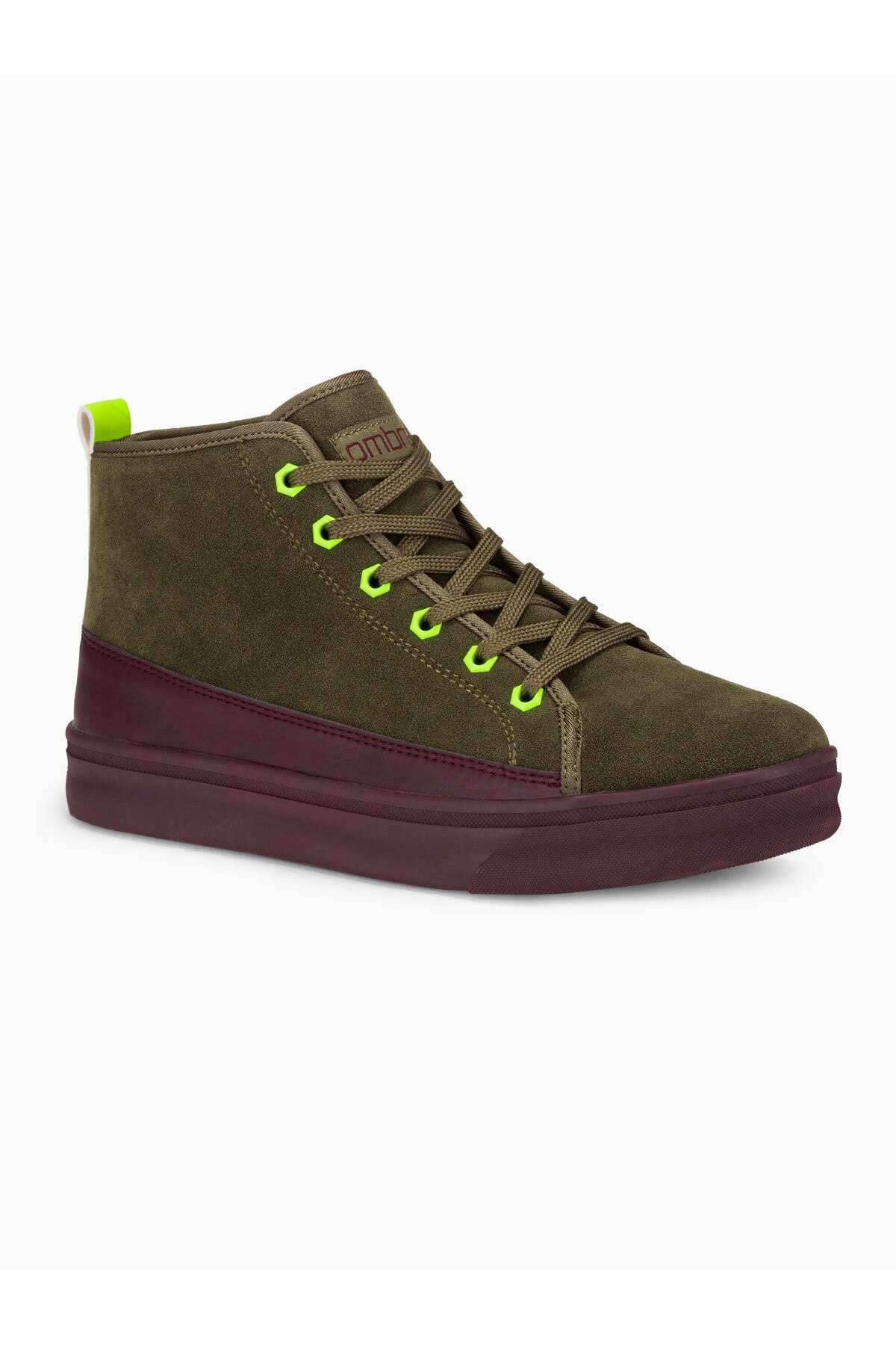Sneakers barbati T362 - khaki, Verde, 42