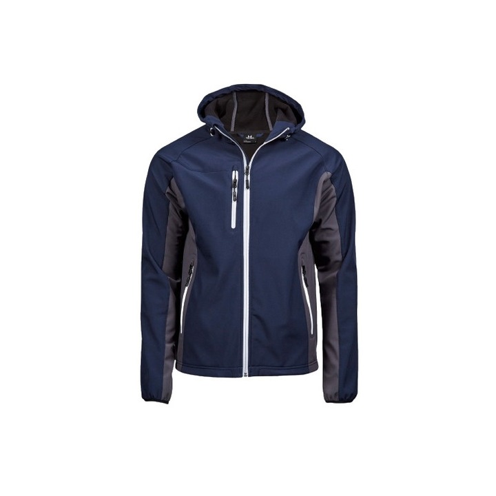 Geaca cu gluga Tee Jays, Gri