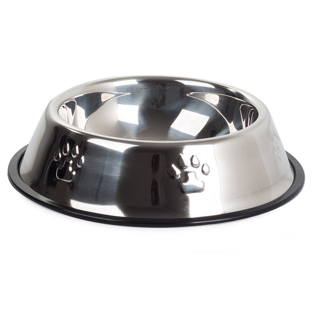 Bol metalic pentru animale de companie, Zola®, inox inoxidabil, diametru 16 cm, 0.5 L