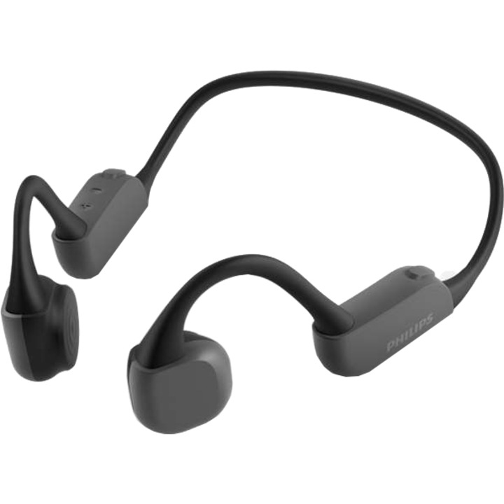 Аудио слушалки In-ear sport Philips TAA6606BK/00, IP67, Bluetooth, Автономия 9 ч, Черен