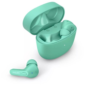 Casti audio in ear true wireless Philips TAT2206GR/00, Bluetooth v5, IPX4, Verde
