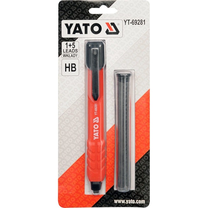 Creion mecanic pentru tamplarie cu rezerva HB, Yato, YT-69281