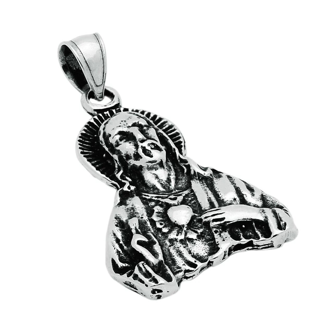 Pandantiv argint 925 inima sacra a lui Iusus PSX0700