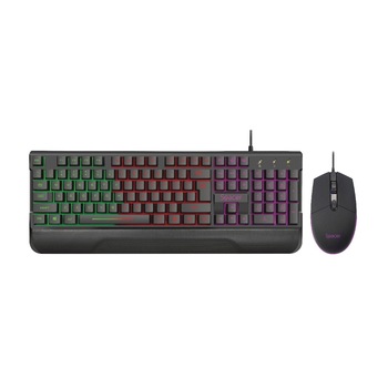 Kit Gaming SPACER USB SPGK-INVICTUS , tastatura Iluminare RGB rainbow si mouse optic 3200 dpi iluminare 7 culori, negru Kit Gaming SPACER USB SPGK-INVICTUS , tastatura Iluminare RGB rainbow si mouse optic 3200 dpi iluminare 7 culori, negru