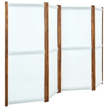 Paravan de camera cu 4 panouri, alb crem, 280x170 cm 315607 Paravan de camera cu 4 panouri, alb crem, 280x170 cm 315607