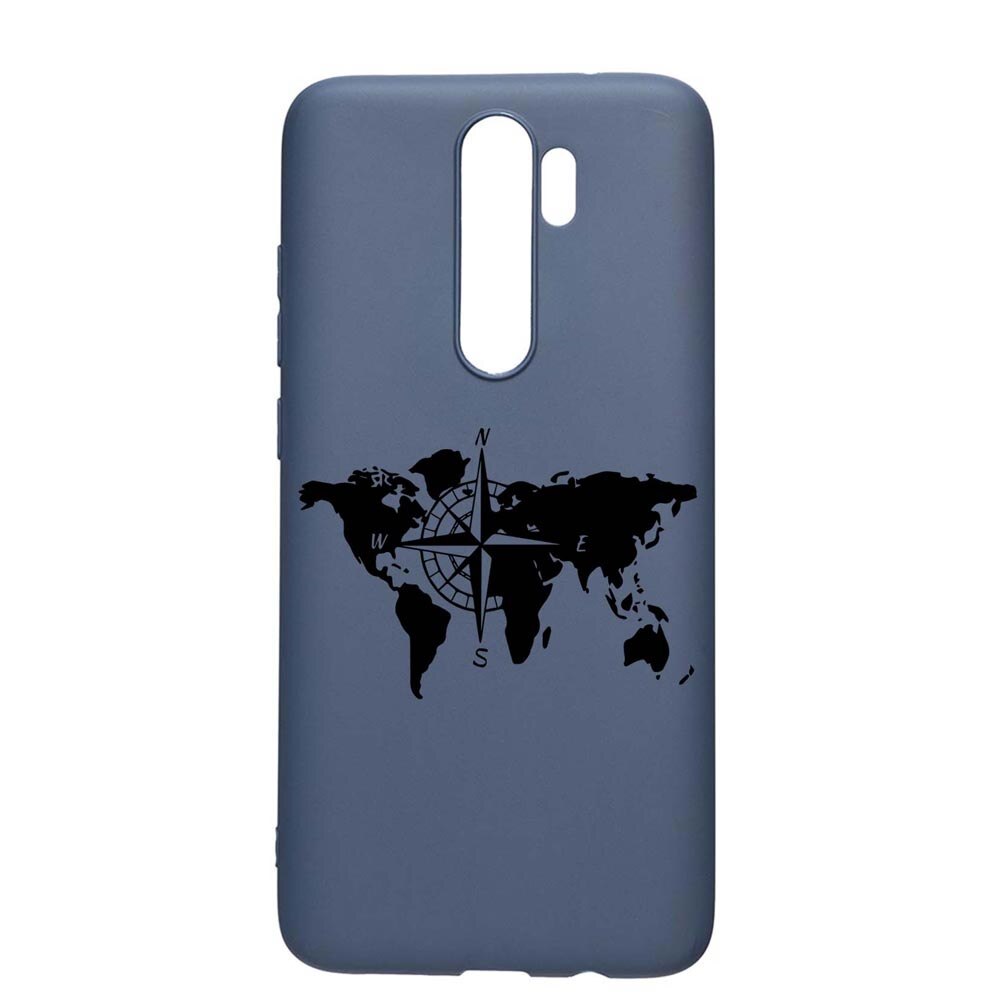 Husa Silicon Compatibila Cu Xiaomi Redmi Note 8 Pro, Traveler, rezistenta la uzura, anti-alunecare, AlaskanBlue, AB735