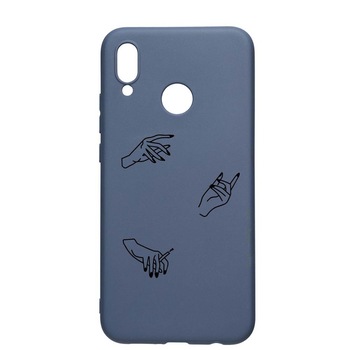 Husa Silicon Compatibila Cu Huawei P Smart 2019, Hands, rezistenta la uzura, anti-alunecare, AlaskanBlue, AB740 Husa Silicon Compatibila Cu Huawei P Smart 2019, Hands, rezistenta la uzura, anti-alunecare, AlaskanBlue, AB740