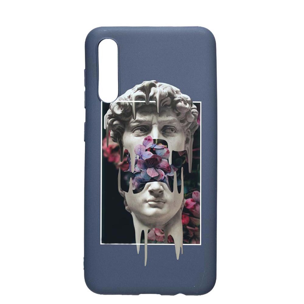 Husa Silicon Compatibila Cu Xiaomi Redmi 9A, David Statue, rezistenta la uzura, anti-alunecare, AlaskanBlue, AB753