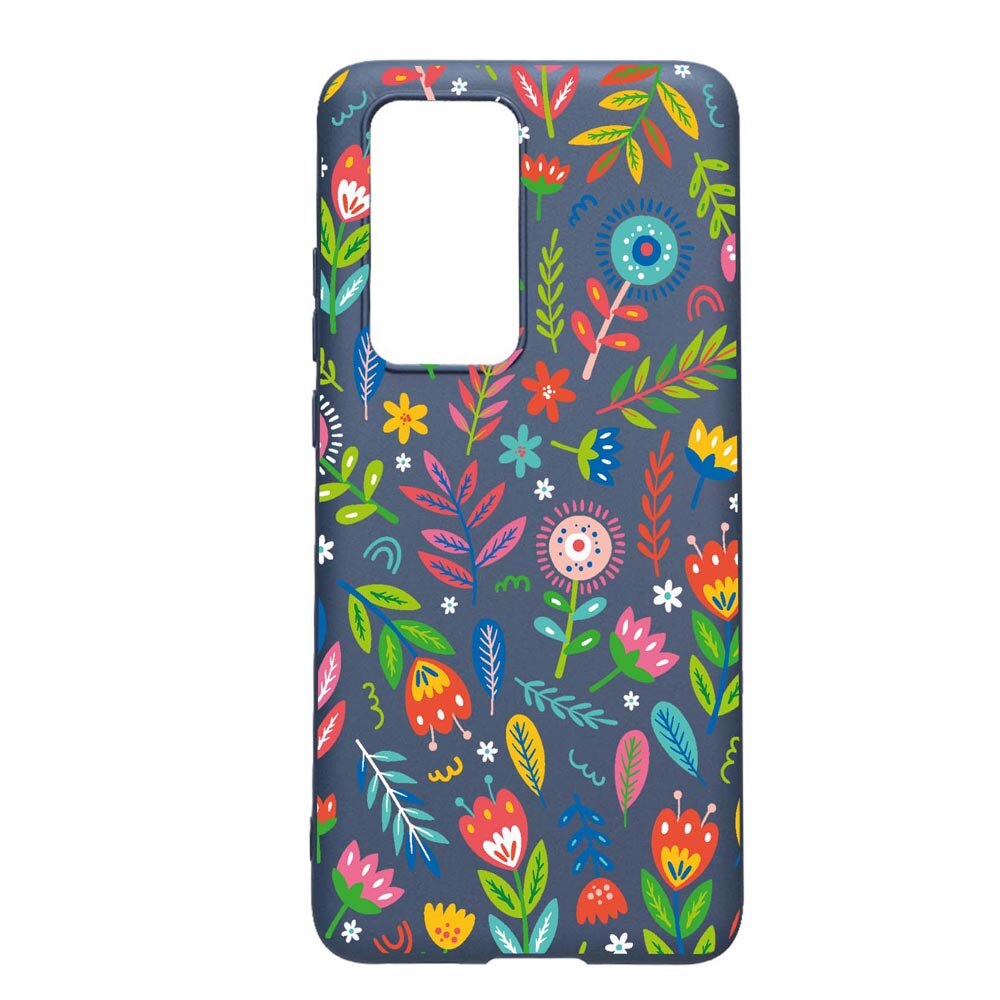 Husa Silicon Compatibila Cu Samsung Galaxy A52 5G, Happy Flowers, rezistenta la uzura, anti-alunecare, AlaskanBlue, AB756