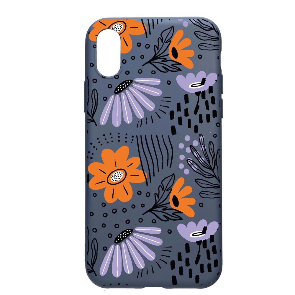 Husa Silicon Compatibila Cu Huawei Y5 2019, Flowers - Pastel Colors, rezistenta la uzura, anti-alunecare, AlaskanBlue, AB757