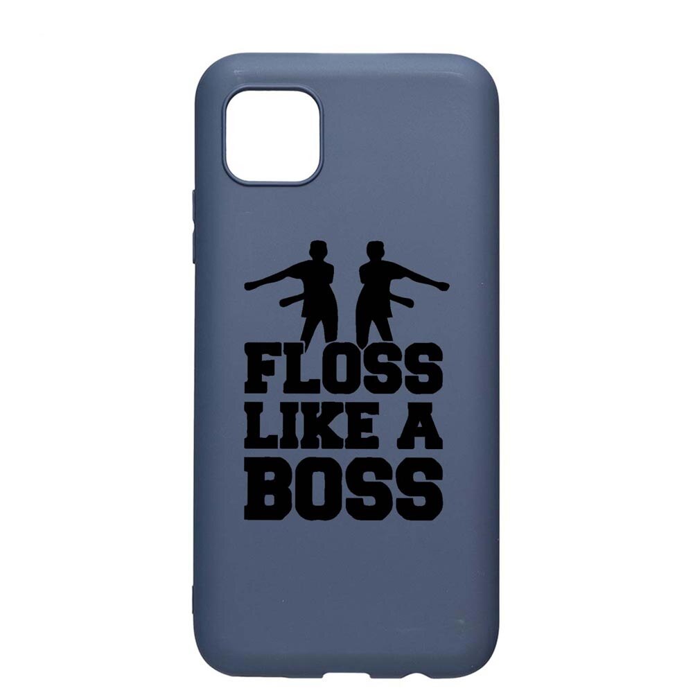 Husa Silicon Compatibila Cu Apple iPhone 11 Pro Max, Floss Like A Boss, rezistenta la uzura, anti-alunecare, AlaskanBlue, AB765