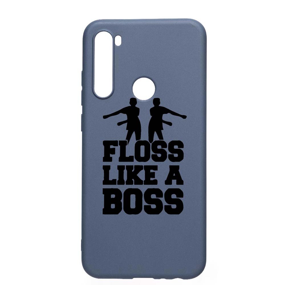 Husa Silicon Compatibila Cu Xiaomi Redmi Note 8T, Floss Like A Boss, rezistenta la uzura, anti-alunecare, AlaskanBlue, AB765