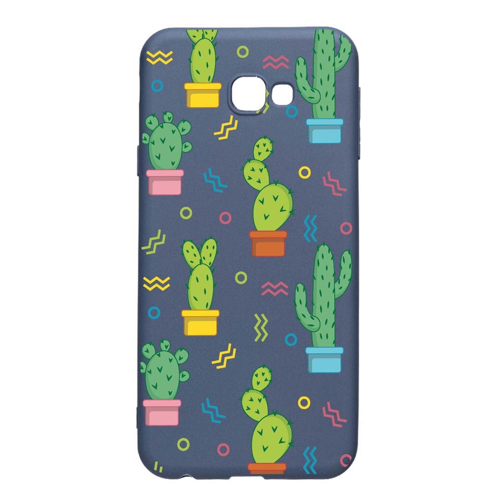 Husa Silicon Compatibila Cu Samsung Galaxy J4 Plus, Cactus, rezistenta la uzura, anti-alunecare, AlaskanBlue, AB770