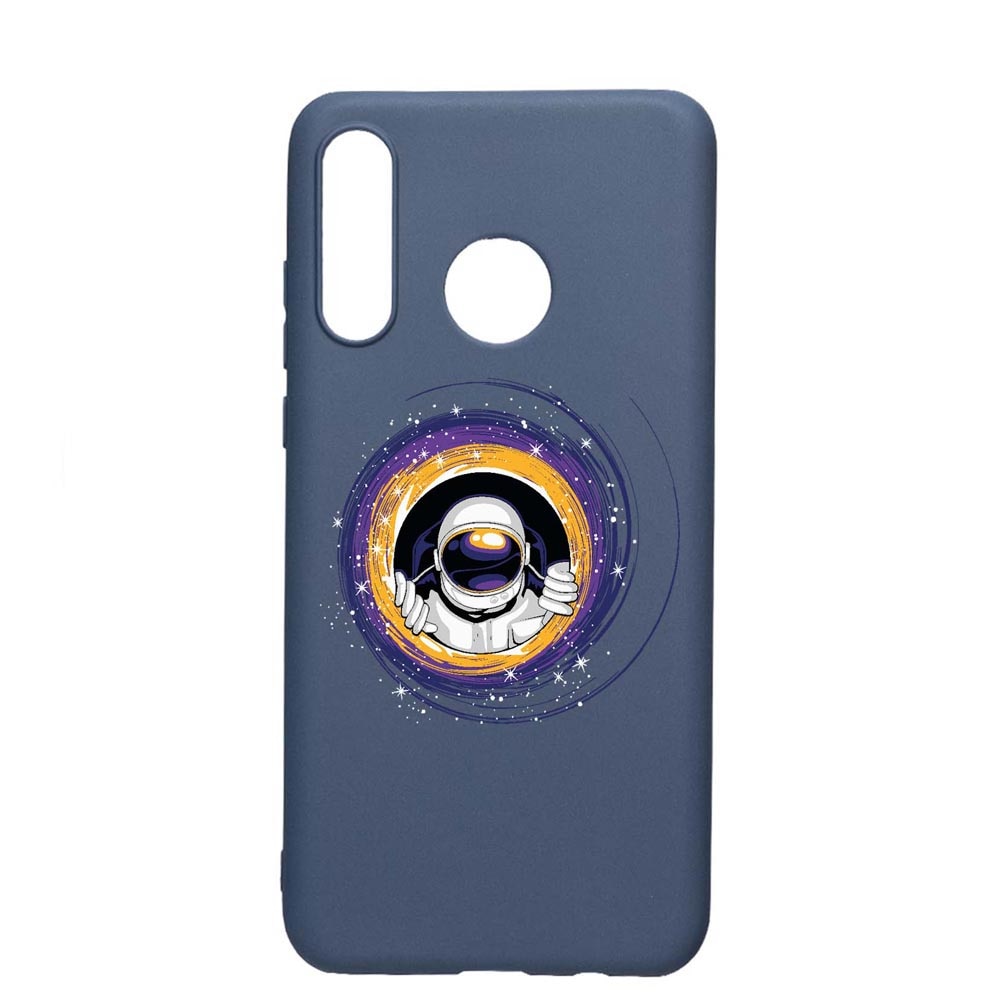 Husa Silicon Compatibila Cu Huawei P30 Lite, Astronaut, rezistenta la uzura, anti-alunecare, AlaskanBlue, AB771