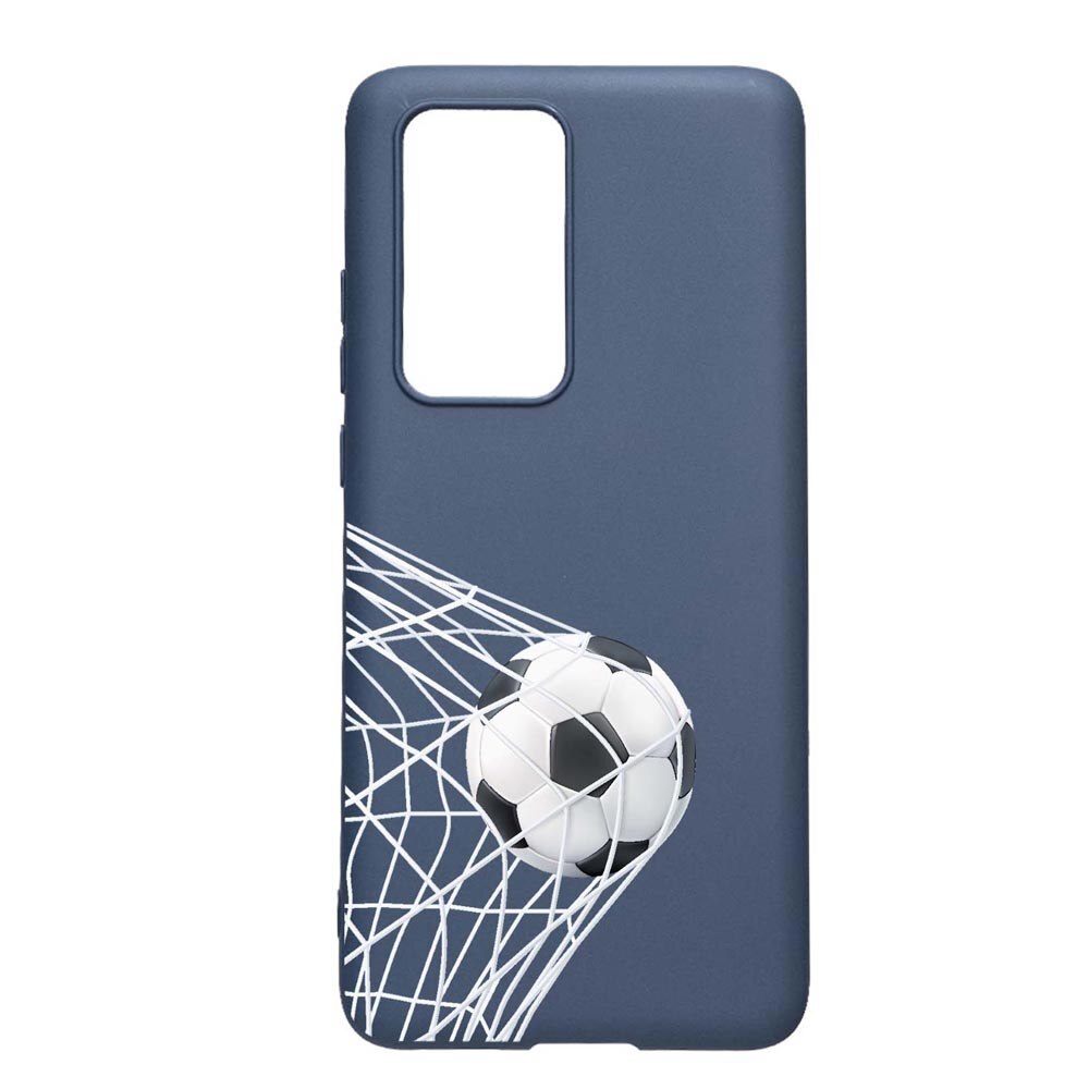 Husa Silicon Compatibila Cu Samsung Galaxy A52s 5G, Football - Gooaall, rezistenta la uzura, anti-alunecare, AlaskanBlue, AB775