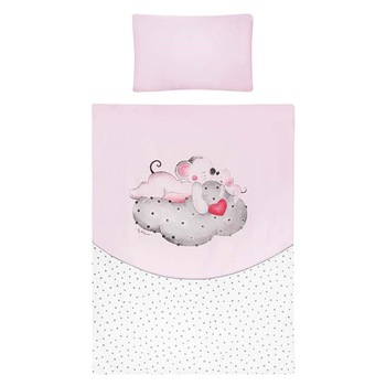 Set lenjerie de pat 5 piese 90 x 120 cm pentru fete Belisima Malenstwo P02-0280, Roz Set lenjerie de pat 5 piese 90 x 120 cm pentru fete Belisima Malenstwo P02-0280, Roz