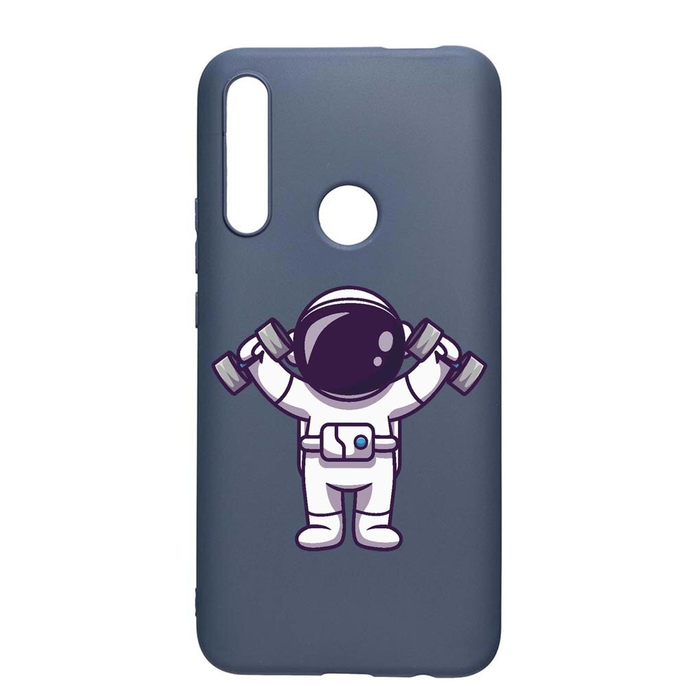 Husa Silicon Compatibila Cu Huawei P Smart Z, Astronaut Gym, rezistenta la uzura, anti-alunecare, AlaskanBlue, AB778