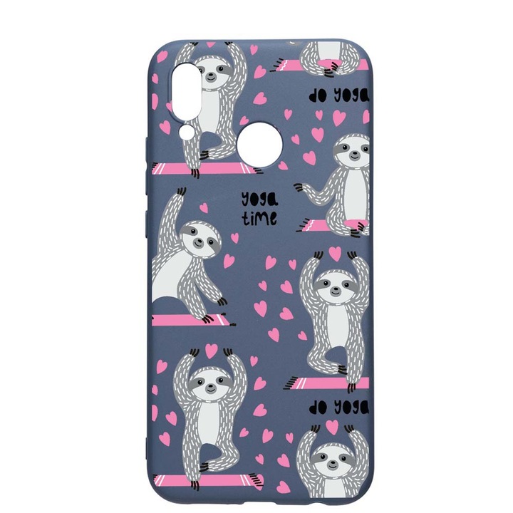 Husa Silicon Compatibila Cu Samsung Galaxy A20, Yoga Time, rezistenta la uzura, anti-alunecare, AlaskanBlue, AB780