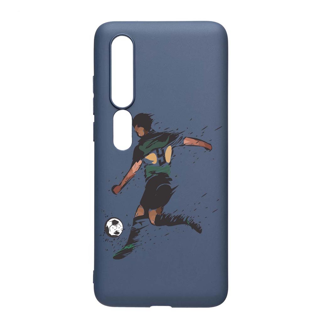 Husa Silicon Compatibila Cu Xiaomi Mi 10 / Mi 10 Pro, Football, rezistenta la uzura, anti-alunecare, AlaskanBlue, AB782