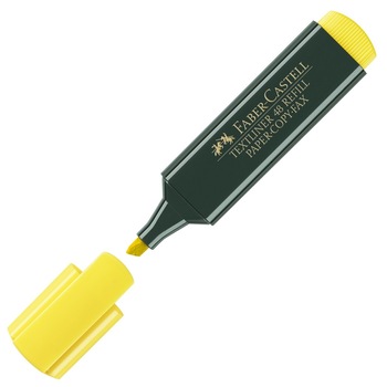 Textmarker 1548 Faber-Castell, Galben Textmarker 1548 Faber-Castell, Galben