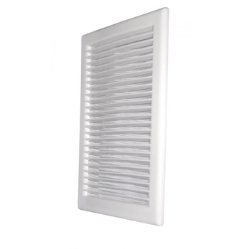 Grila ventilatie rectangulara cu plasa anti-insecte, Dospel DL/ 90x240 RW, material ABS, alb Grila ventilatie rectangulara cu plasa anti-insecte, Dospel DL/ 90x240 RW, material ABS, alb
