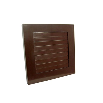 Grila ventilatie rectangulara cu jaluzele fir, Dospel Imperio 125 /B, conexiune circulara diametru 125 mm, material ABS, maro Grila ventilatie rectangulara cu jaluzele fir, Dospel Imperio 125 /B, conexiune circulara diametru 125 mm, material ABS, maro