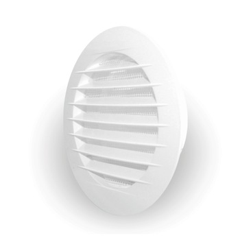 Grila ventilatie circulara cu plasa anti-insecte, Dospel KRO 150, diametru 150 mm, material ABS, alb Grila ventilatie circulara cu plasa anti-insecte, Dospel KRO 150, diametru 150 mm, material ABS, alb