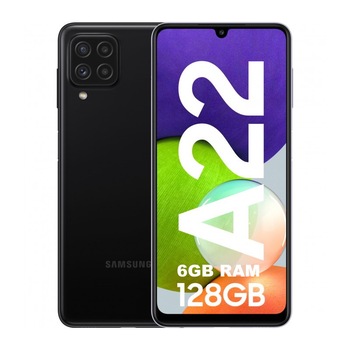 Telefon mobil Samsung Galaxy A22, Dual SIM, 128GB, 6GB RAM, 4G, Gray Telefon mobil Samsung Galaxy A22, Dual SIM, 128GB, 6GB RAM, 4G, Gray